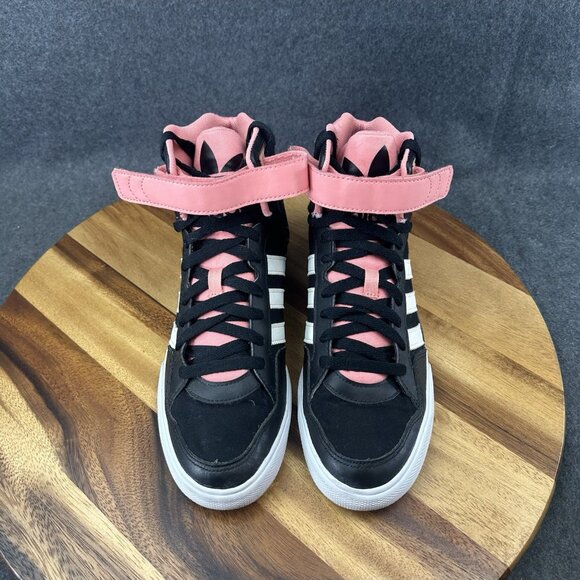 Adidas Extaball Flower High Top Sneakers Womens 9 Shoes Rare Hip Hop S74998 - Picture 5 of 11